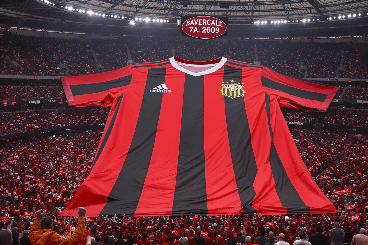 Maillot géant en tissu pour animation de supporters